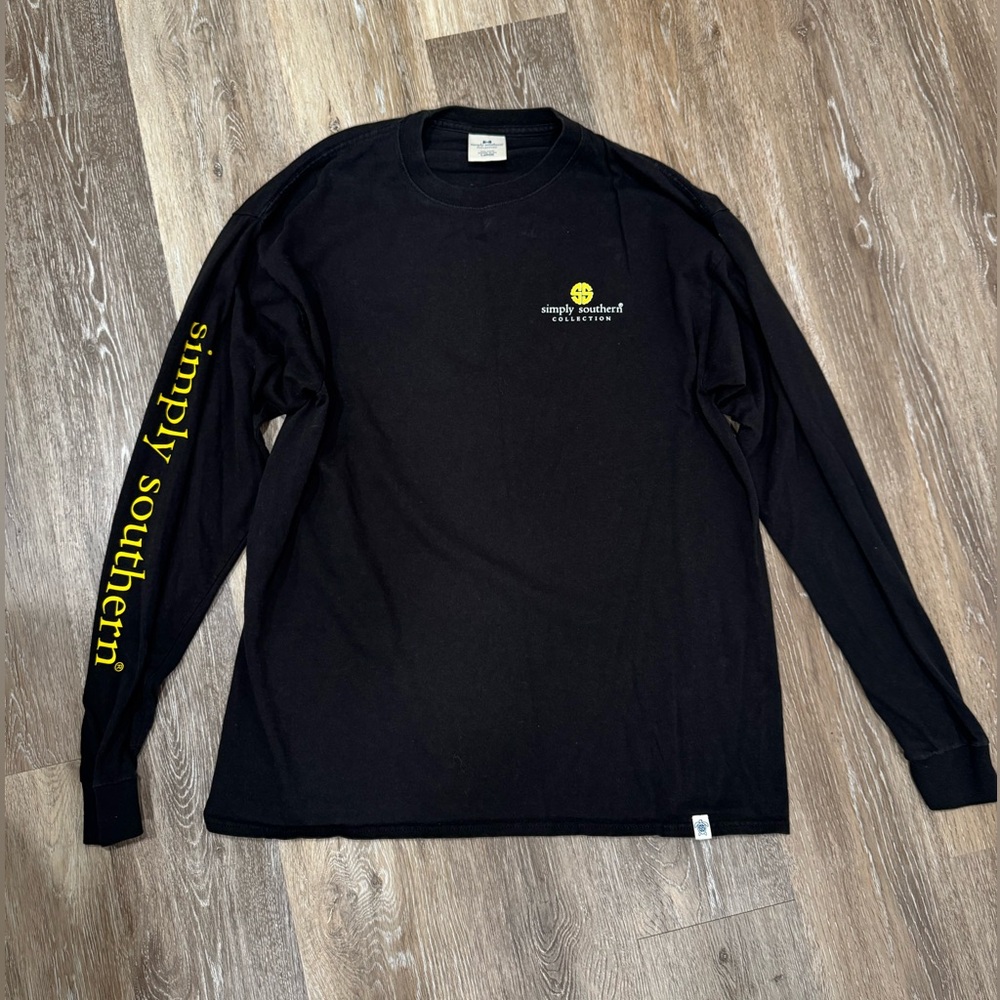 Simply Southern Black and Yellow Long Sleeve Tee